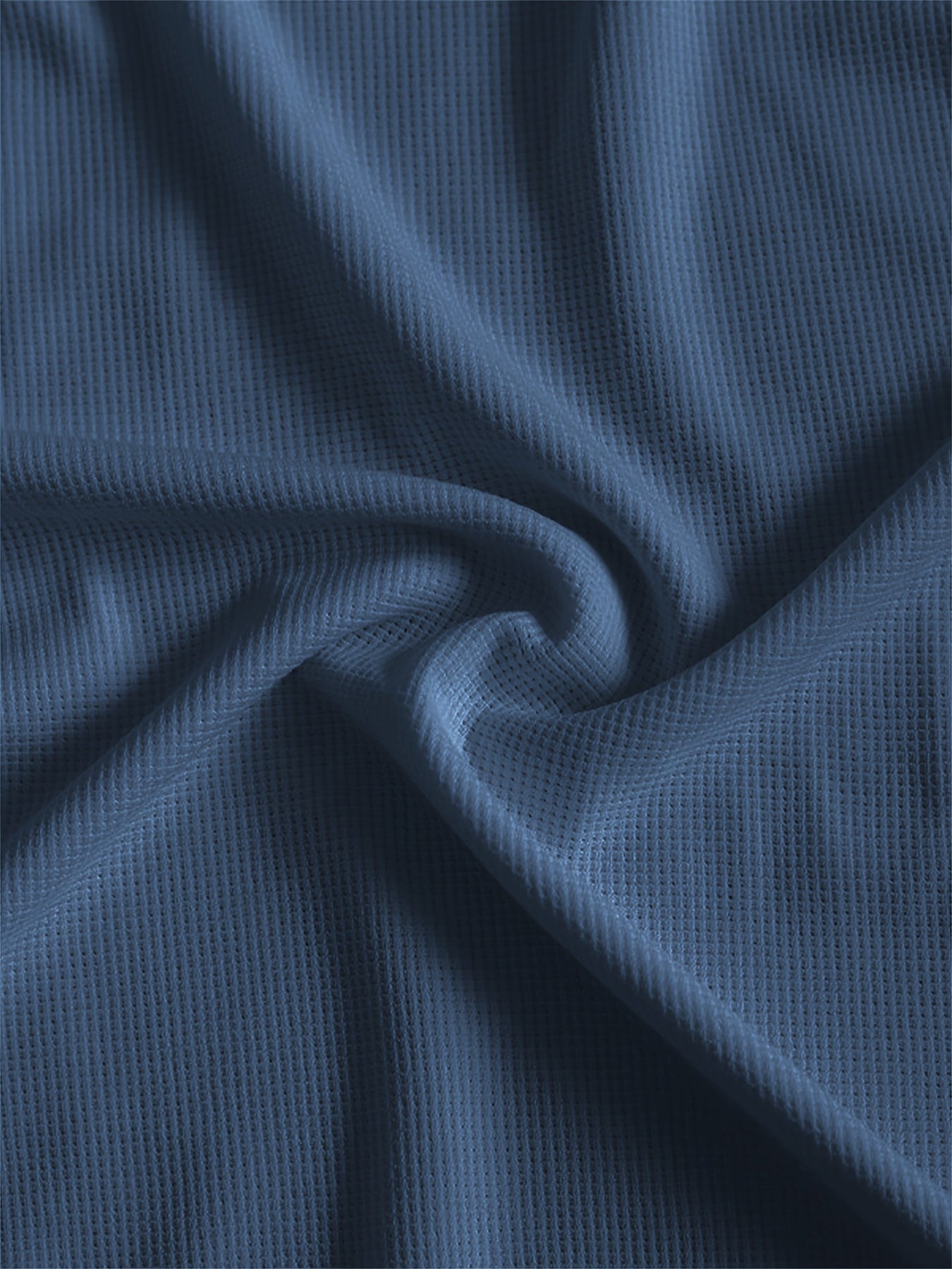 Men'S Long-Sleeve T-Shirt in a Heavy Waffle Knit for Autumn, Perfect for Casual Wear