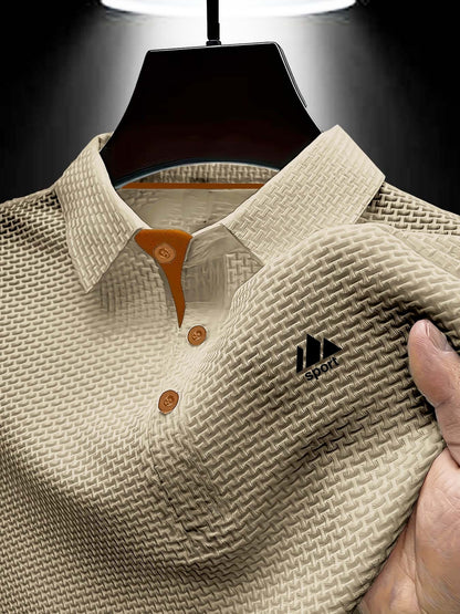 Youth Polo Shirt for Teens - Sporty Geometric Print, Summer Breathable