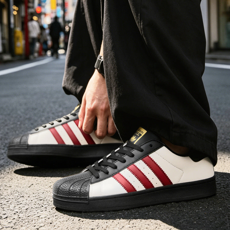 Unisex Low-Top Scallop Head Sports Shoes for Casual & Training