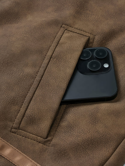 Men'S Heavy-Duty Full-Zip Jacket - Thick Winter Coat with Full-Zip Closure, Lapel Collar, Non-Stretch Fabric - Cold Weather Outerwear for Formal & Casual Events, Winter Jacket, Formal Event Attire, Sleek Design, Durable Const