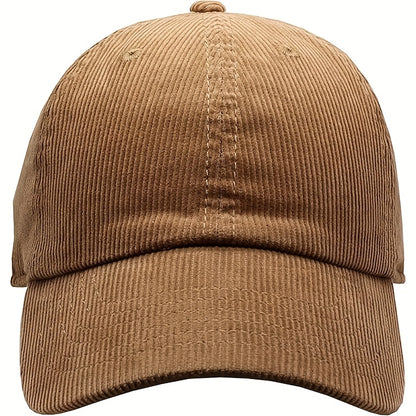 Adjustable Corduroy Baseball Caps for Men and Women, 3-Pack
