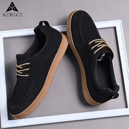 Men's Casual Lightweight Lace-Up Low Top Sneakers