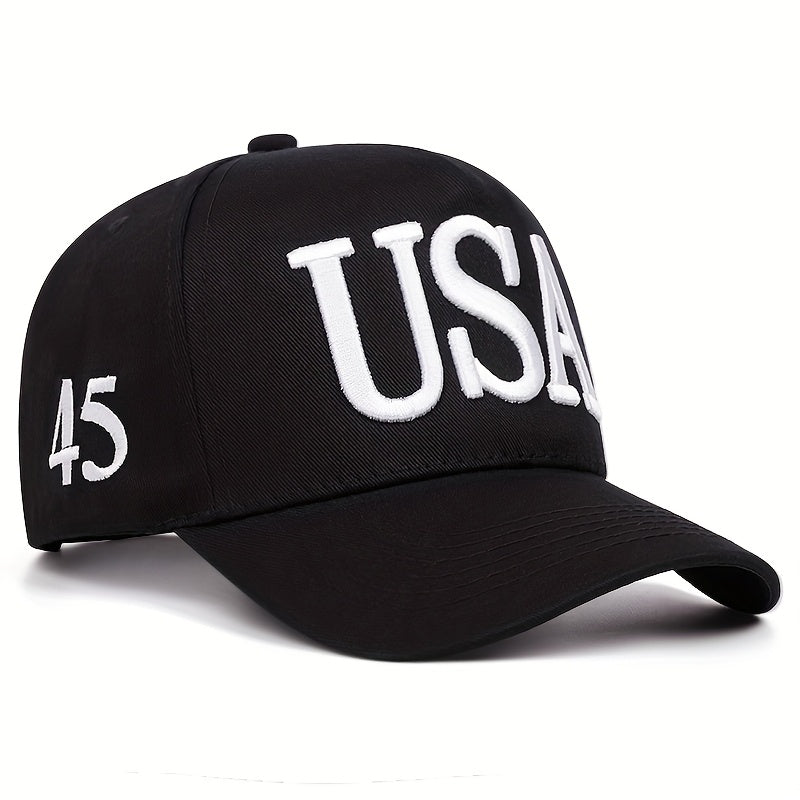 USA Flag Embroidered Casual Baseball Cap for Men & Women