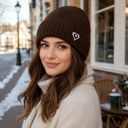 Women's Soft Stretch Winter Beanie Knit Hat for Outdoor & Urban Wear