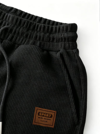 Men's Summer Knit Casual Shirt & Shorts Set with Breathable Fabric