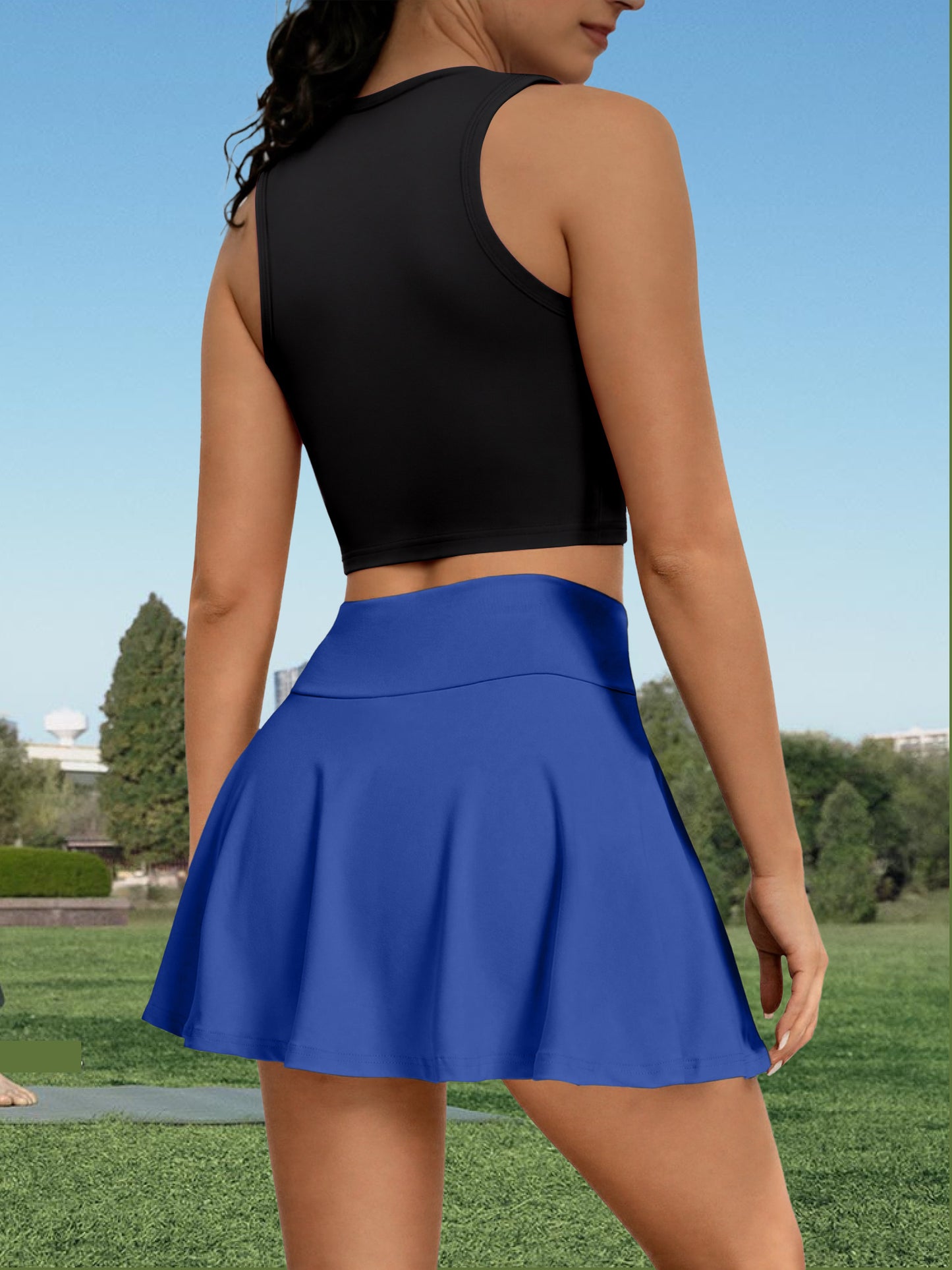 Women's Sleeveless Romper and Vest Set with Safety Shorts