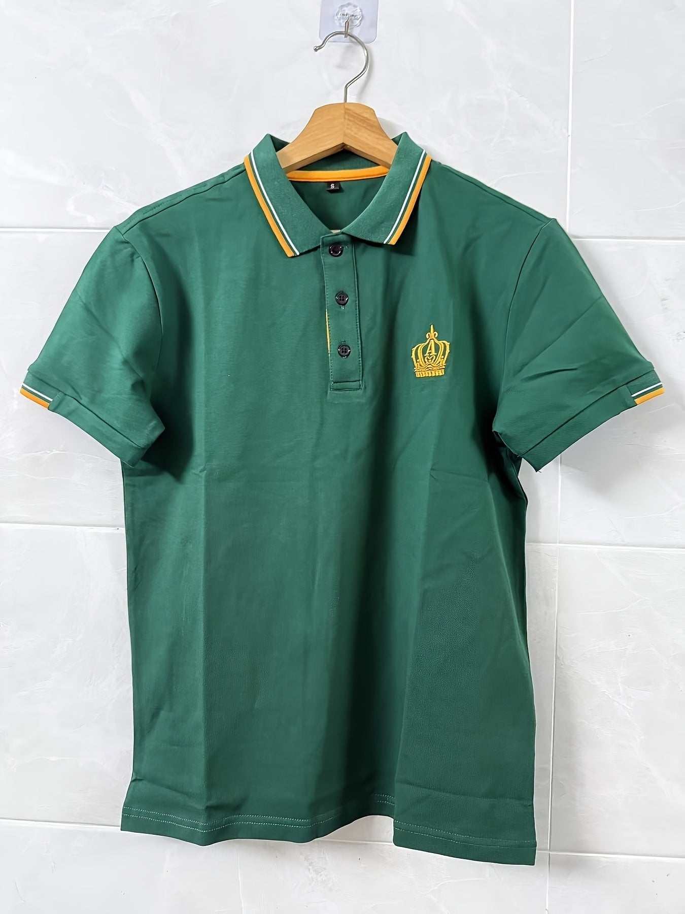 Men'S Short-Sleeve Polo Shirt. Made of 95% And 5% Spandex, This Lightweight Business Casual Collared Shirt Is Breathable And Comfortable - ayq