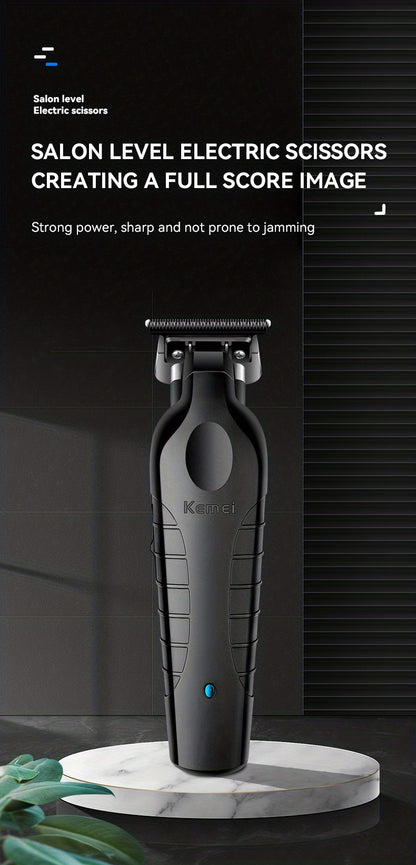 Electric Hair Clipper KM-2299 Cross-border Electric Pusher USB Oil Head Carving Scissor Barber Shop Trimmer