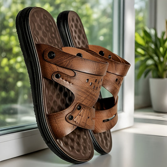 Men’s Plus Size Breathable Outdoor Summer Slippers - ayq