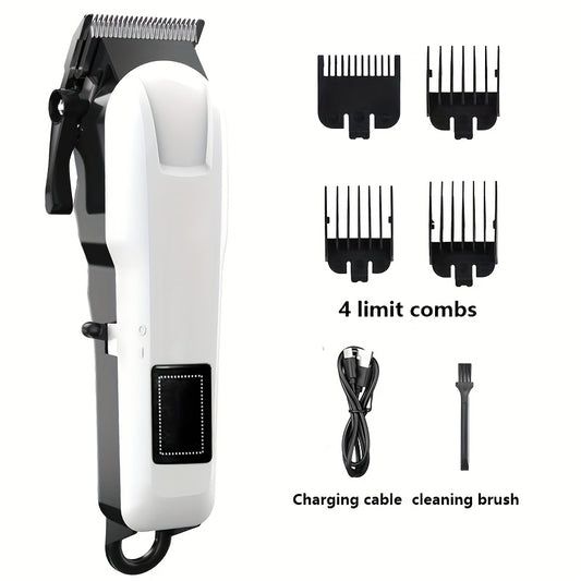 Men's Hair Clipper Professional Barber Kit, Vintage Electric Shaver for Men, Suitable for Personal Salon Stylist Use, Perfect Father's Day Gift - ayq