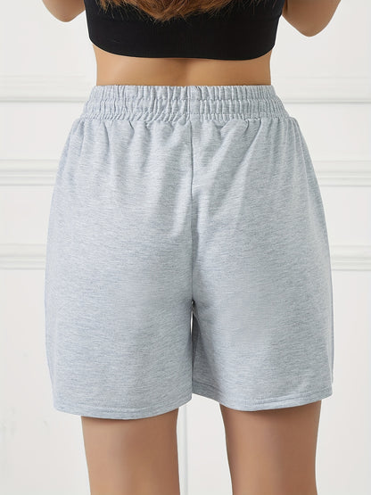 Women's Summer Drawstring Athletic Shorts with Front Pockets