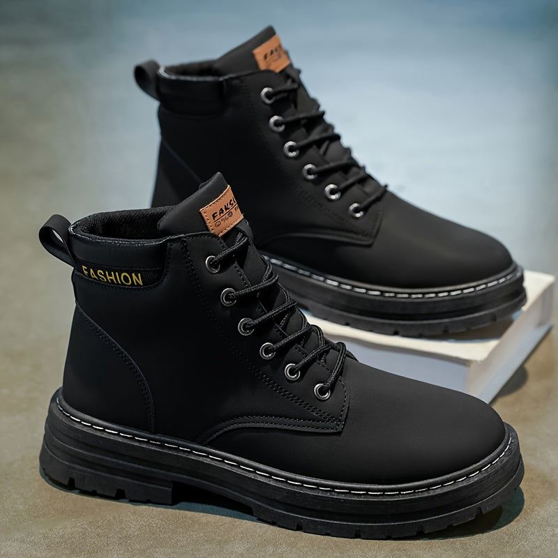 Men's All-Season Casual Hiking Boots with PU Upper