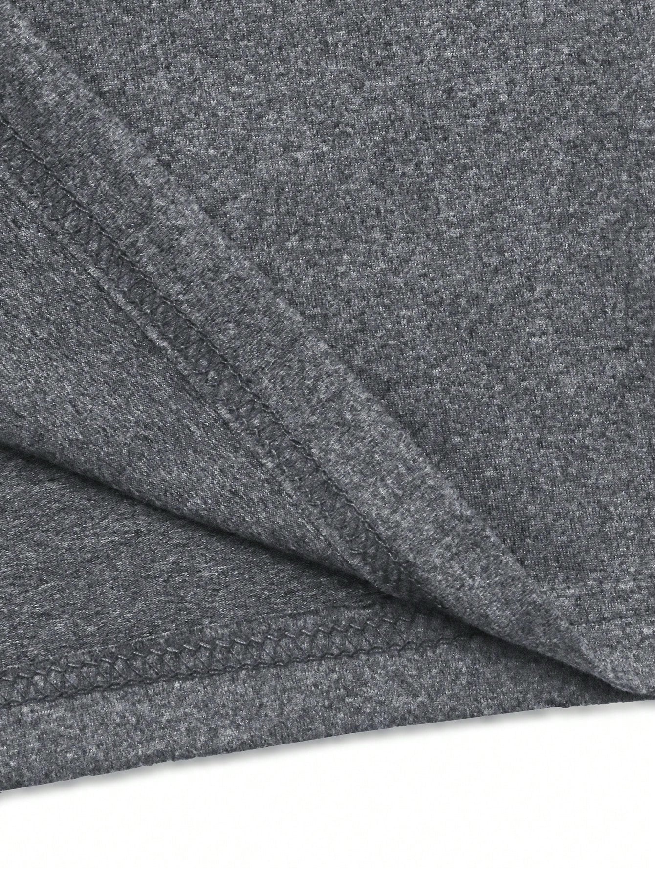 Men's Lightweight Summer Casual T-Shirt - Short Sleeve, Crew Neck, Two-Tone Color Block Design (Light Gray  Dark Gray), Machine Washable, Perfect for Casual Attire, Smooth Texture Fabric