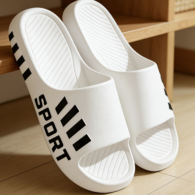 Men's Plus Size Casual Slip-On Slippers for Indoor & Outdoor