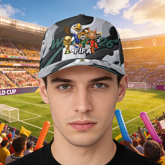 Men's FIFA World Cup Camouflage Baseball Cap with Curved Brim