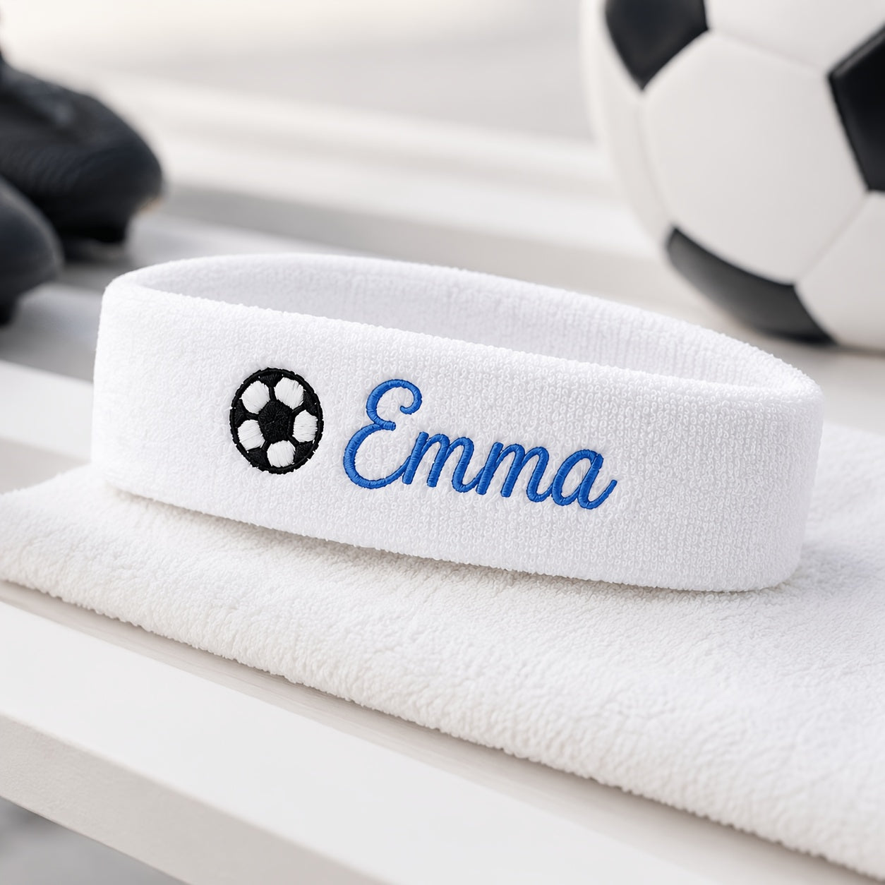 Customizable Embroidered Football Sweatband – Polyester Headband