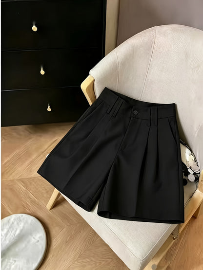 Women's Casual Wide-Leg Office Shorts for Spring-Summer