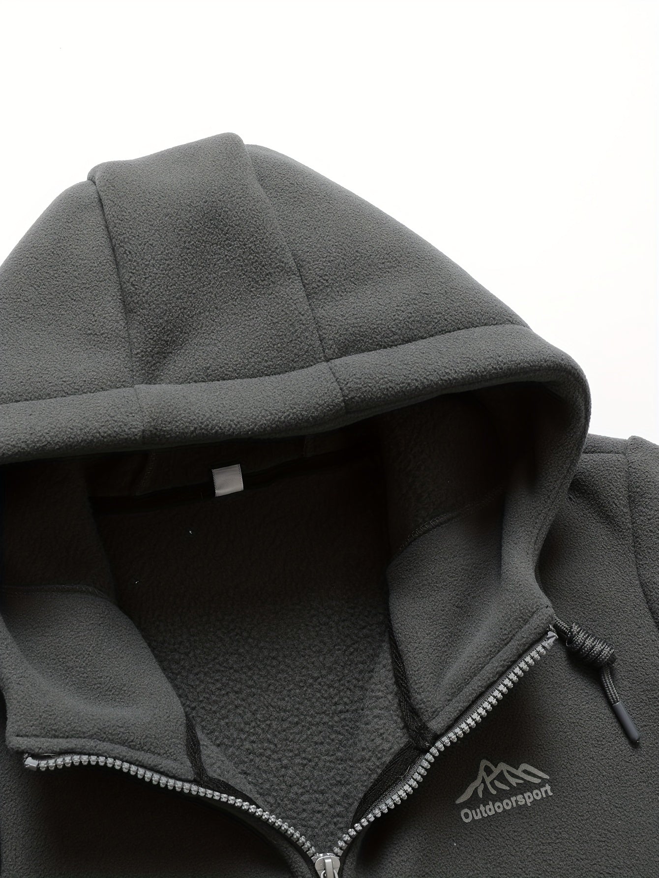 Men's Casual Warm Padded Jacket with Hood, Men's Zip-Up Padded Coat with Pockets for Winter Wear