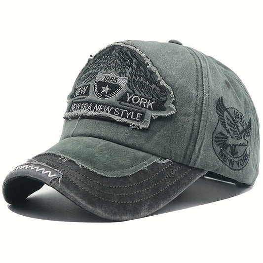 Men's Casual Cotton Baseball Cap With New York Embroidery