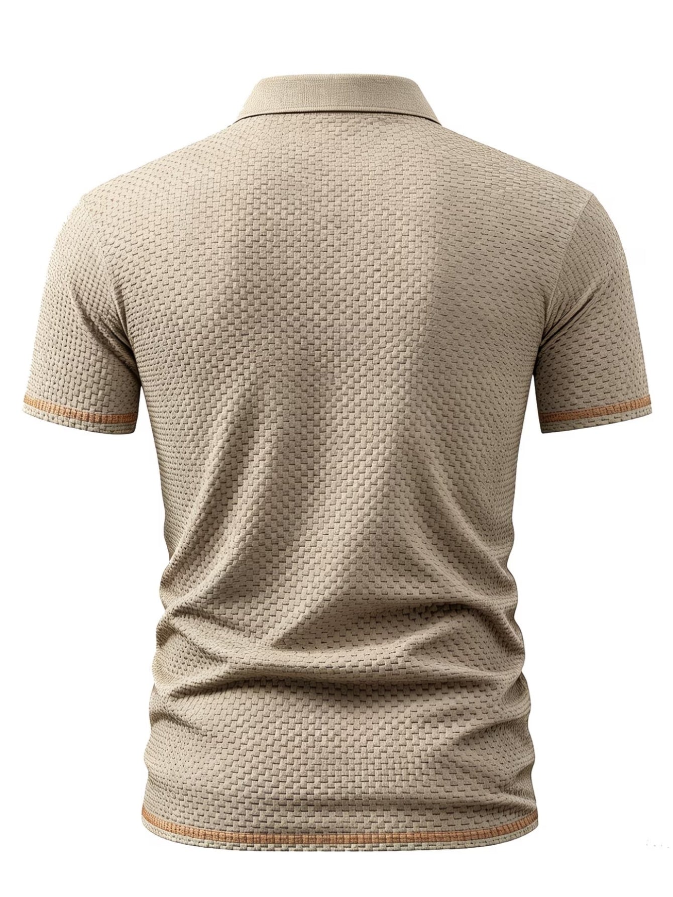 Boys' Preppy Polo Shirt with Geometric Pattern, Summer Wear