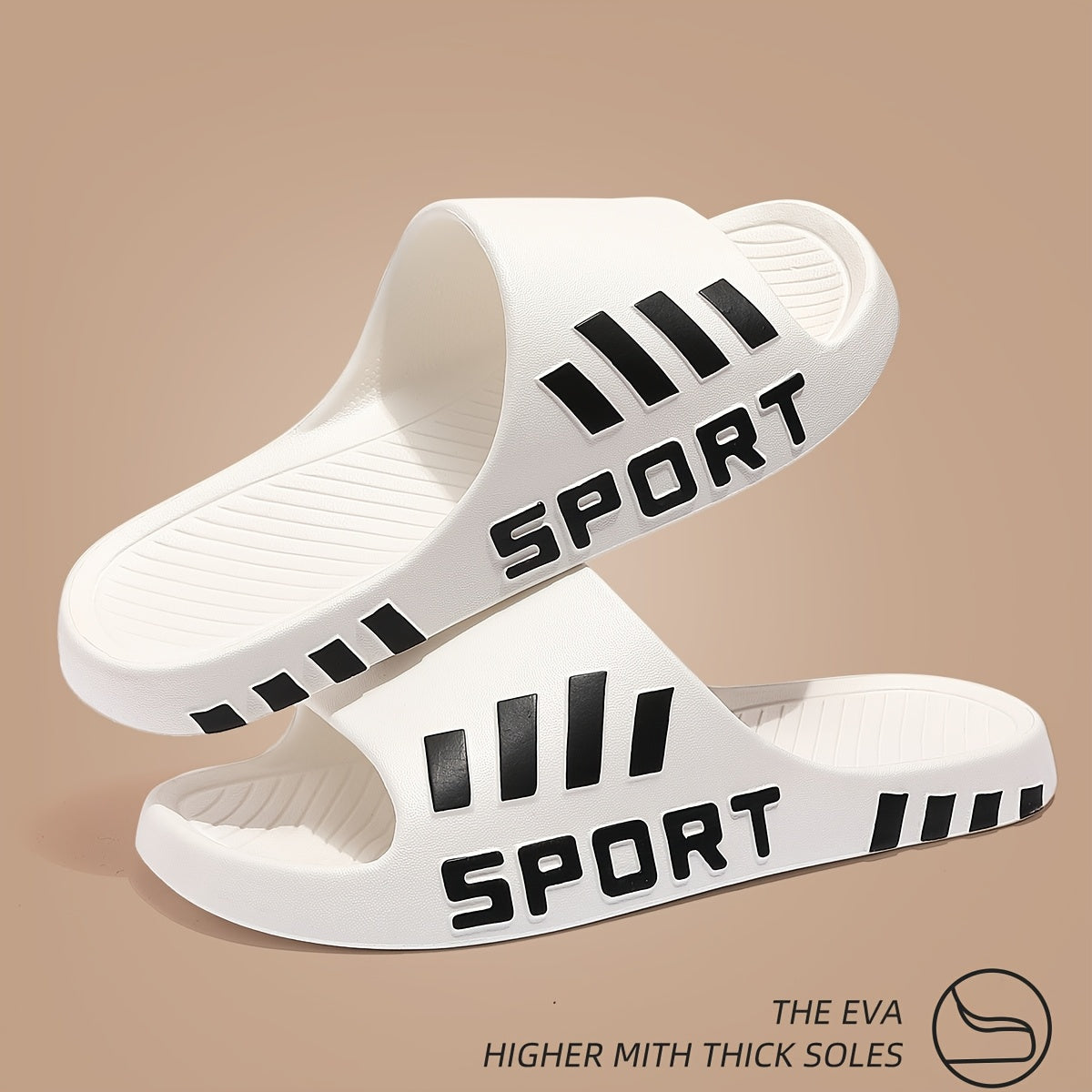Men'S Stylish Slippers - Non-Slip, Odor-Resistant Summer Beach Sandals | Comfortable EVA Open-Toe Slides, Suitable for Indoor And Outdoor Wear, Summer Sandals - ayq