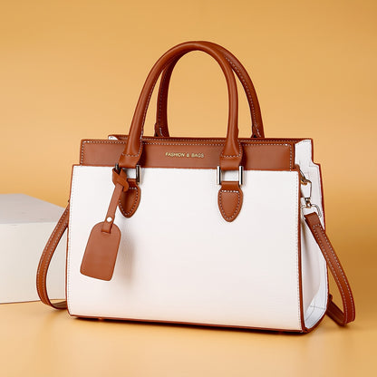 LABOONOO Minimalist PU Handbag with Adjustable Strap and Zipper