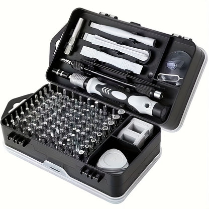 115-In-1 Upgraded Screwdriver Set with Strong Magnet, High Hardness, And Multifunctional Disassembly Tools Including Special-Shaped Drill Bits.