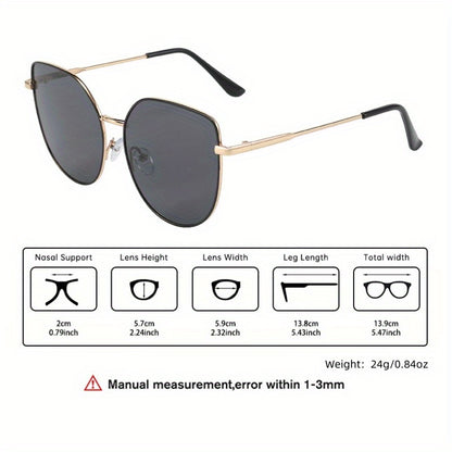 Unisex Retro Oval Polycarbonate Frame Lightweight Decorative Glasses