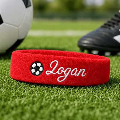 Customizable Embroidered Football Sweatband – Polyester Headband