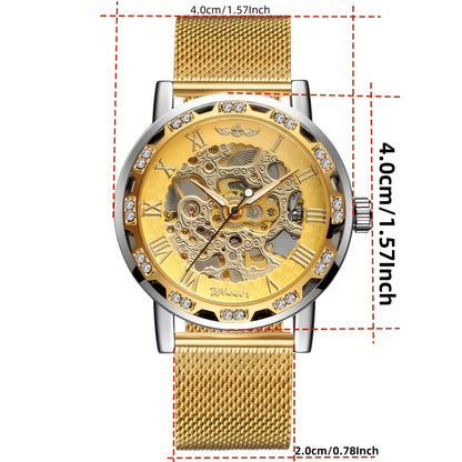 A Genuine Mechanical Watch With A Hollow Design For Men, A Stylish And Cool Famous Watch, A Tech-savvy And Luxurious Hot Sale Men's Watch, A Casual And Versatile Branded Wristwatch.