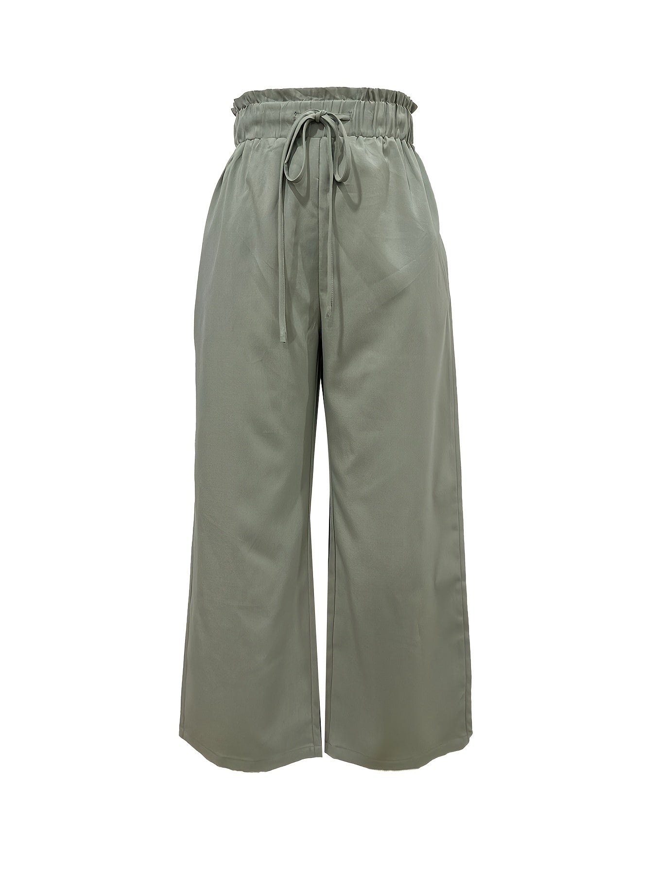 Women’s High-Waisted Wide-Leg Casual Drawstring Pants