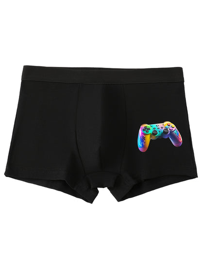 5-Pack Boys' Cotton Boxer Briefs with Sports Prints, Regular Fit