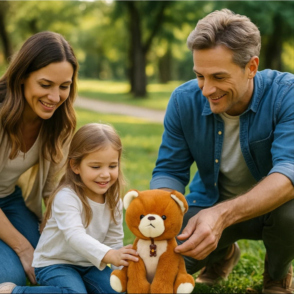 Best-Selling Soft Plush Teddy Bear Doll - Realistic Brown & White Stuffed Animal with Black Eyes & Nose, Cuddly Bedtime Companion for, Birthday Gift for &, Bedtime Friend