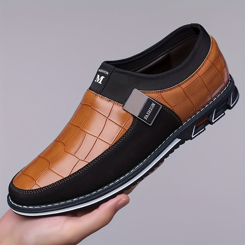 Men's Casual Slip-On Business Loafers with Anti-Slip Sole