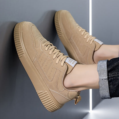 WANWEISI Men's Low-Top Sneakers Compatible for & Gym - Upper, Cushioned MD Sole & Insole, Breathable Round-Toe Sports for, Casual Wear - - (/Solid Colors) - ayq