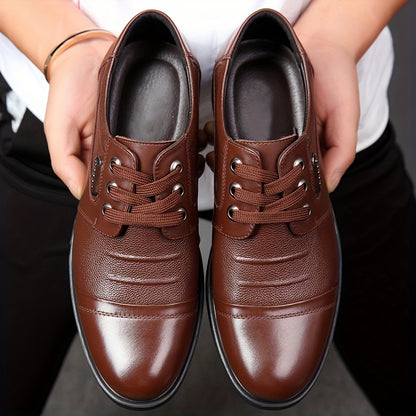 Men's All-Season Genuine Leather Lace-Up Formal Shoes