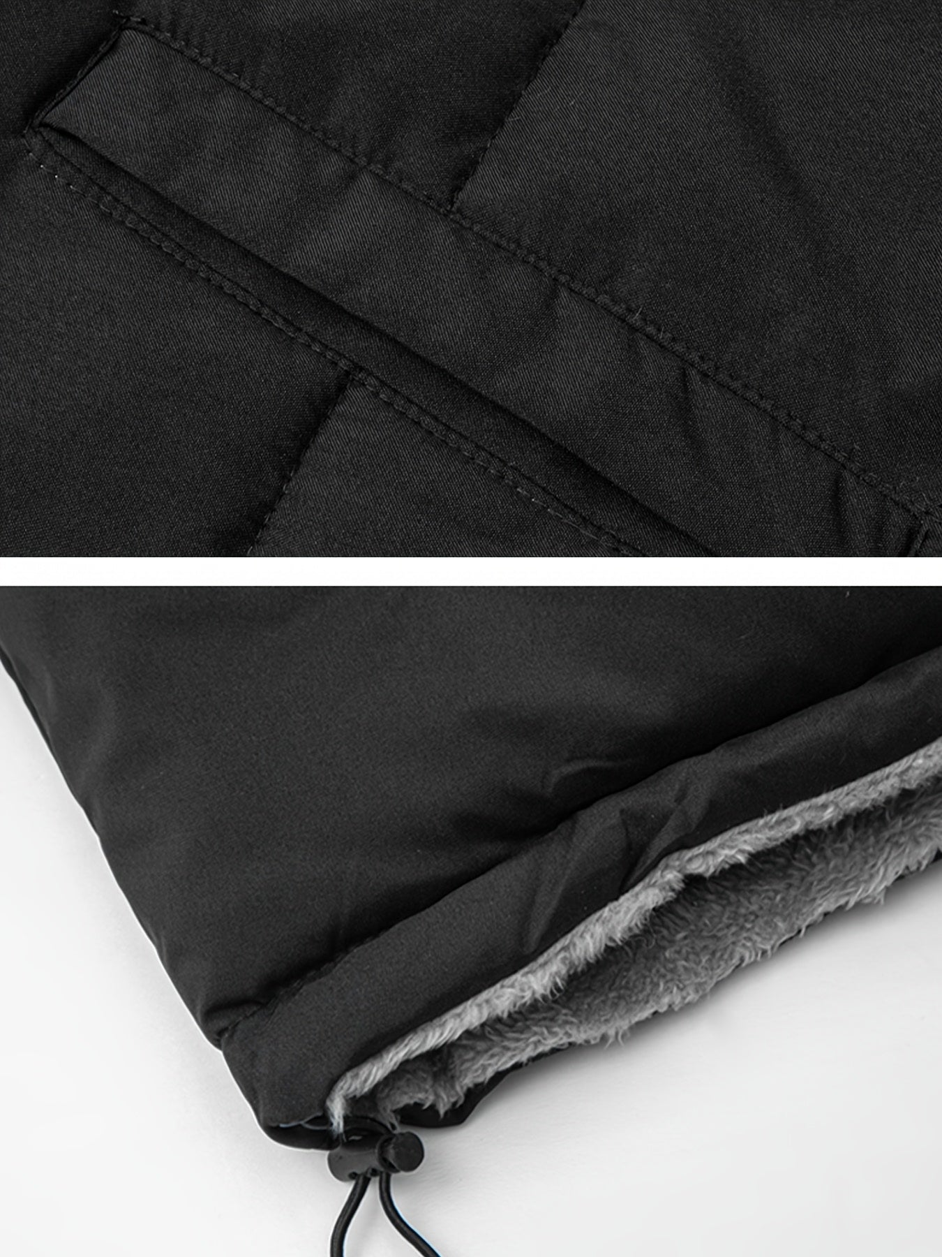 Men's Dual-Sided Insulated Jacket with Full-Zip Closure & Stand Collar - Reversible Winter Coat with Warm Filling, Machine Washable, White & Black Outer Layers, Casual & Formal Outerwear for Skiing, Snowboarding, Everyday Use