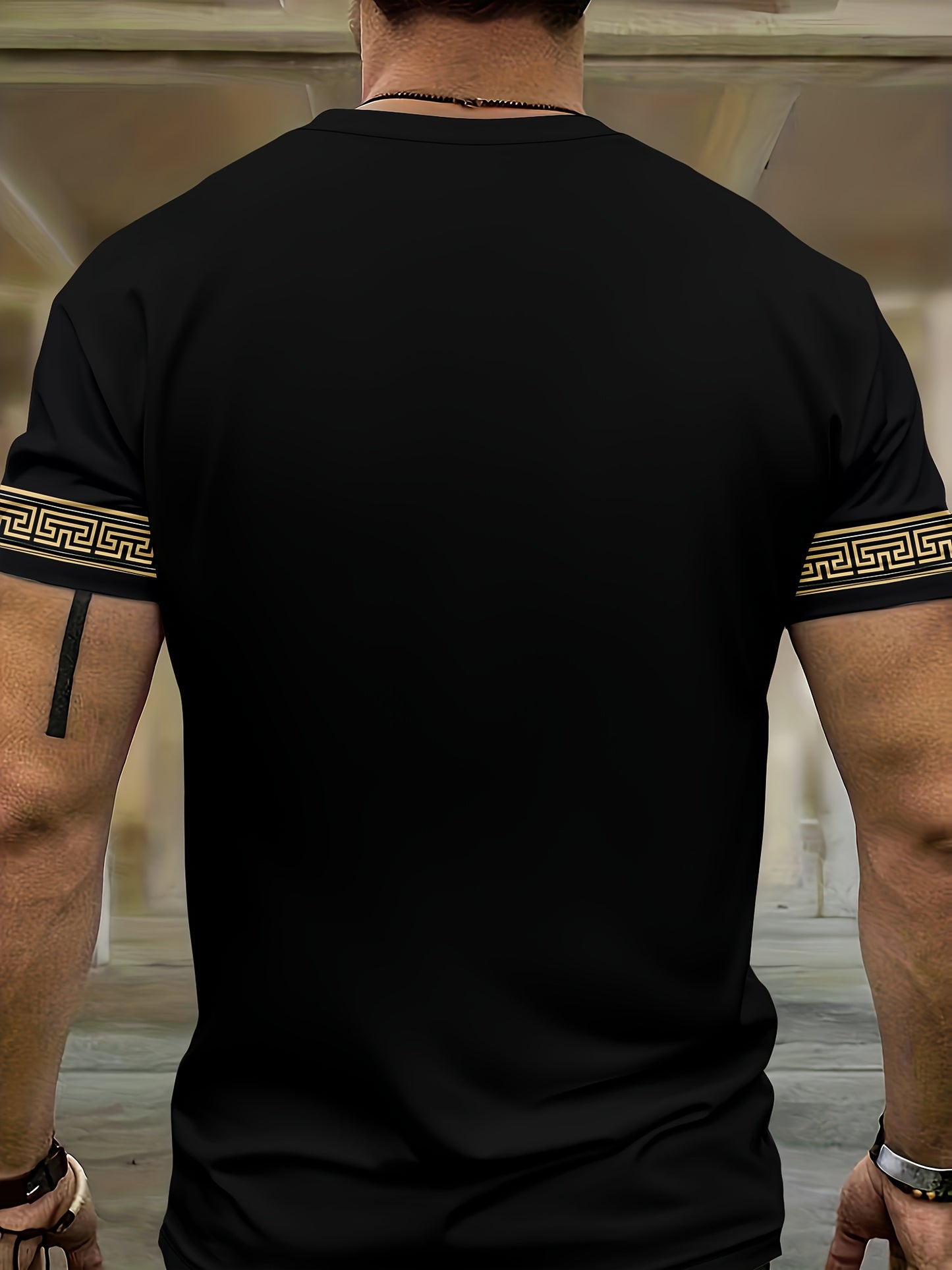 Men's Sports Round Neck Short Sleeve Shirt and Shorts Set, 3D Print Casual Summer Outfit