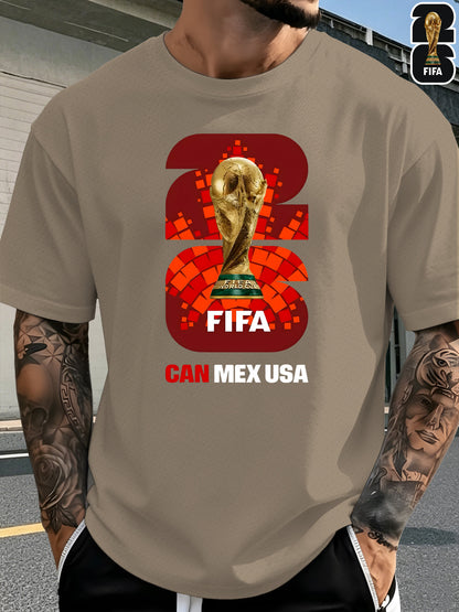 Men's FIFA 2026 World Cup T-Shirt Casual Polyester Top