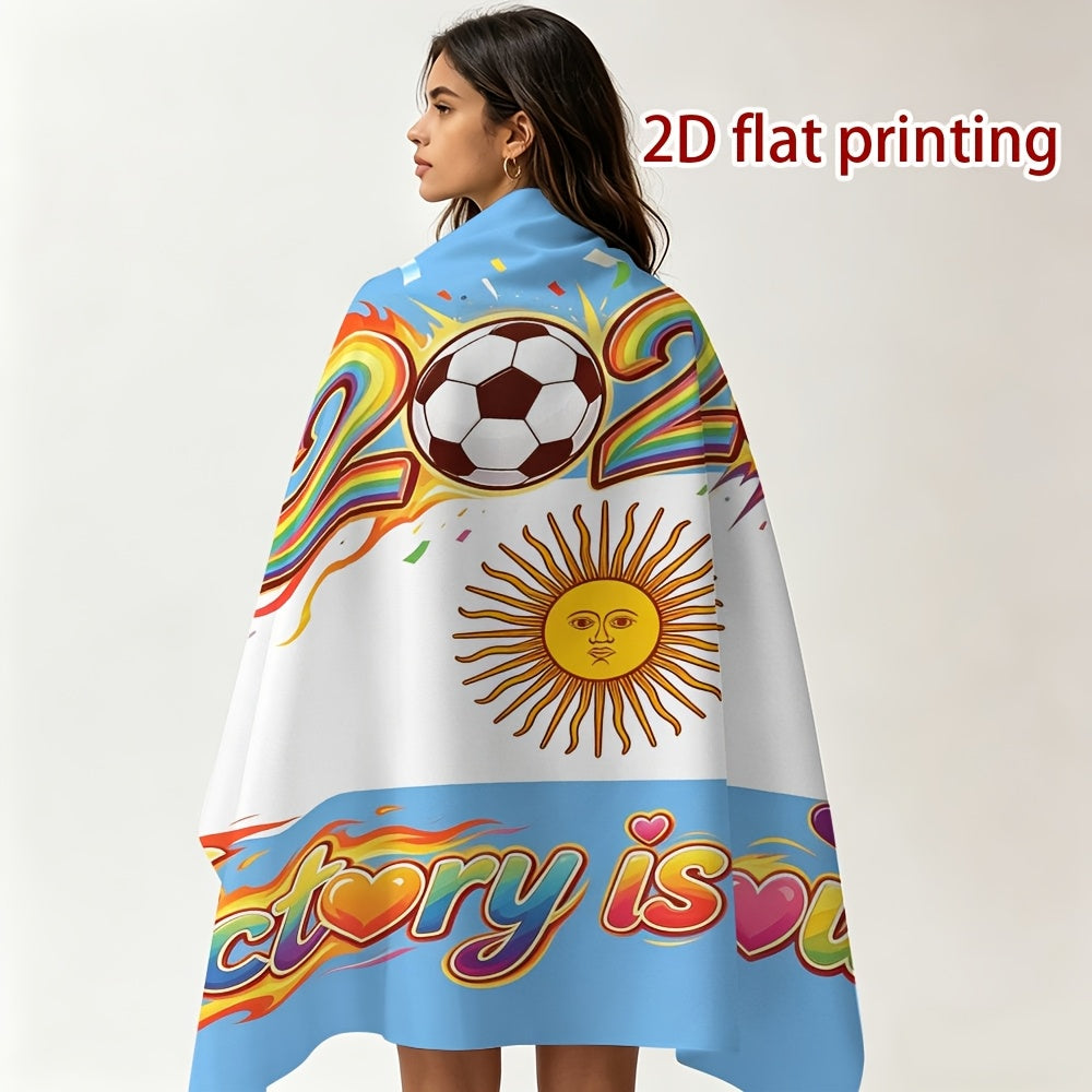 Argentina 2026 Victory Football Fan Flag - Polyester, Outdoor Use