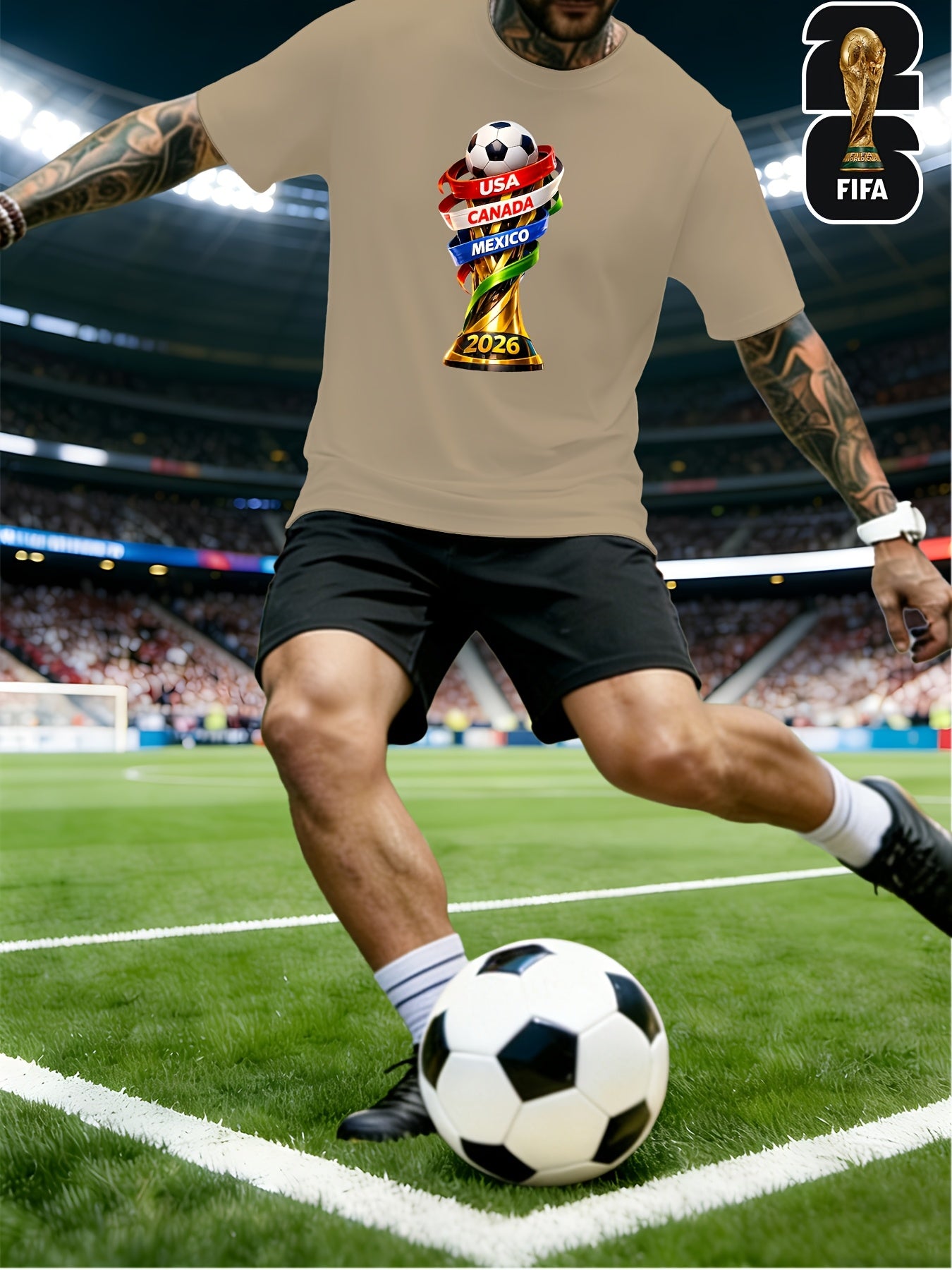 Men's FIFA 2026 World Cup Casual Soft Breathable T-Shirt