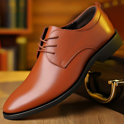 Men's Lace-Up Oxford Dress Shoes, Comfortable Non-Slip Formal Shoes