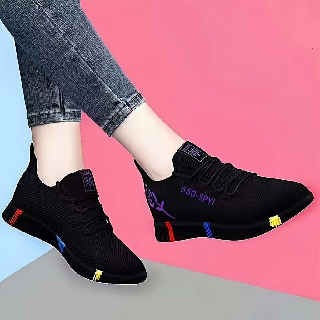 Women'S Casual Sports Shoes, Spring Fashion New Trendy Breathable Mesh Running Shoes, Anti-slip and Wear-resistant Lightweight Casual Shoe