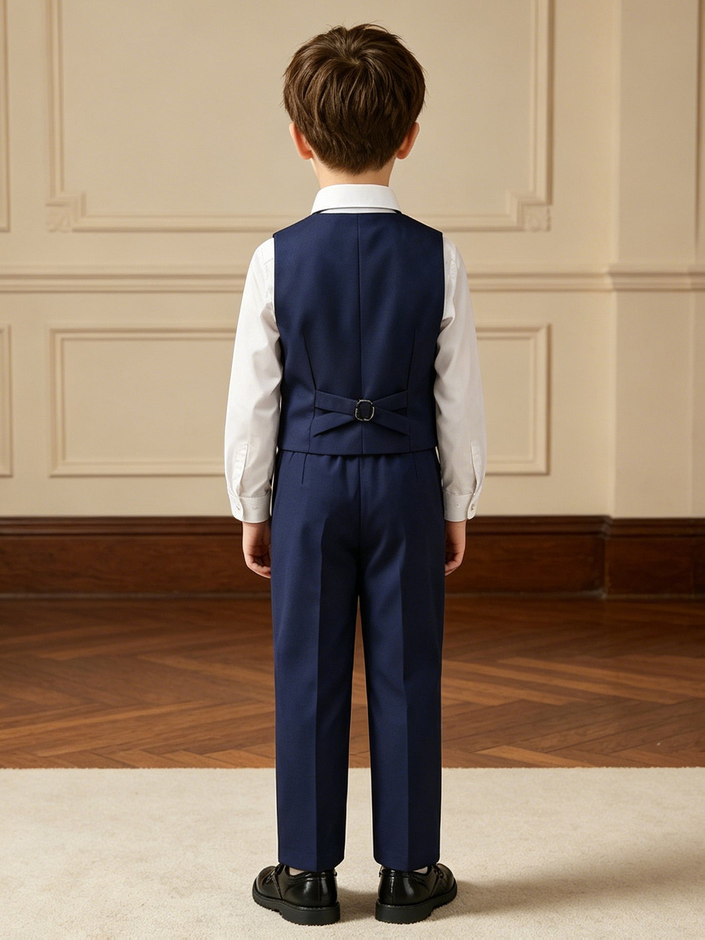 Boys' Gentleman's Vest Set with Pants and Bow Tie, Classic Style
