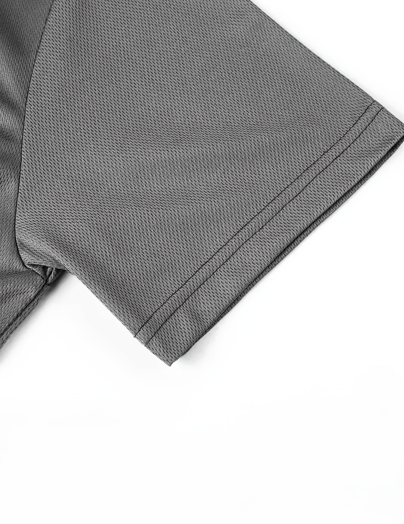 New Style Half-zip Short Sleeve, Casual Fashion Quick-dry Breathable Lapel Short Sleeve, Popular Men's Top - ayq