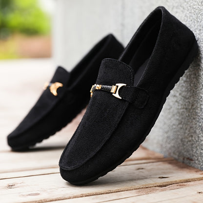 Men's Casual Canvas Slip-On Shoes Round Toe Summer Style