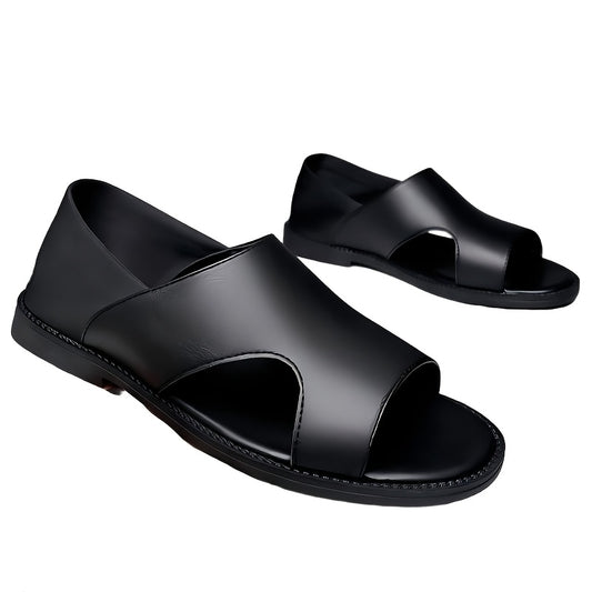 Men's All-Season Health Care Casual Slip-On Sandals Black