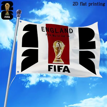 2026 FIFA World Cup Mascot Square Flag for Fans & Events