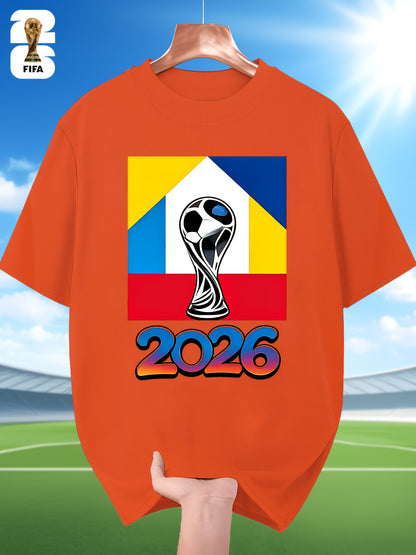 Men's FIFA 2026 Casual Crew Neck T-Shirt for Training & Running