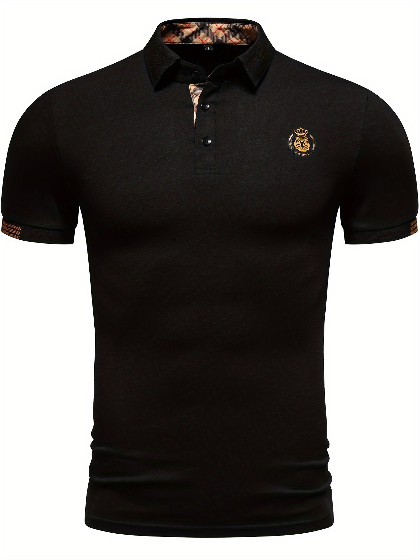 Middle Eastern Plaid Polo Shirts for Western Men - ayq